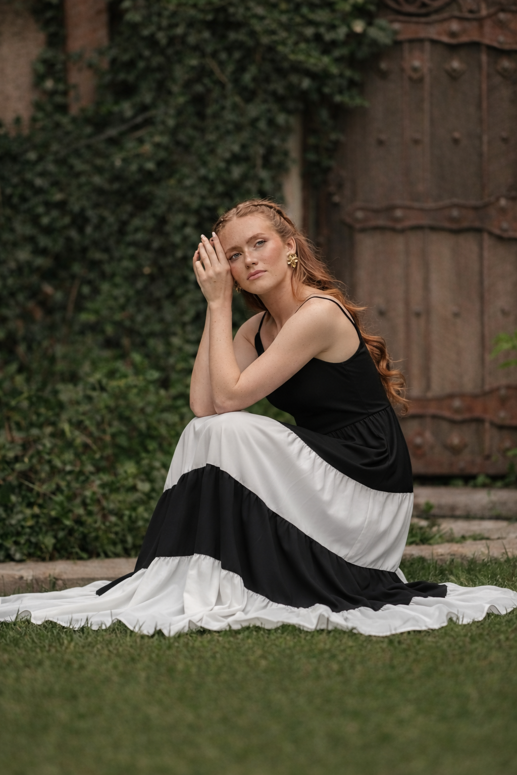 Black & White Maxi Dress