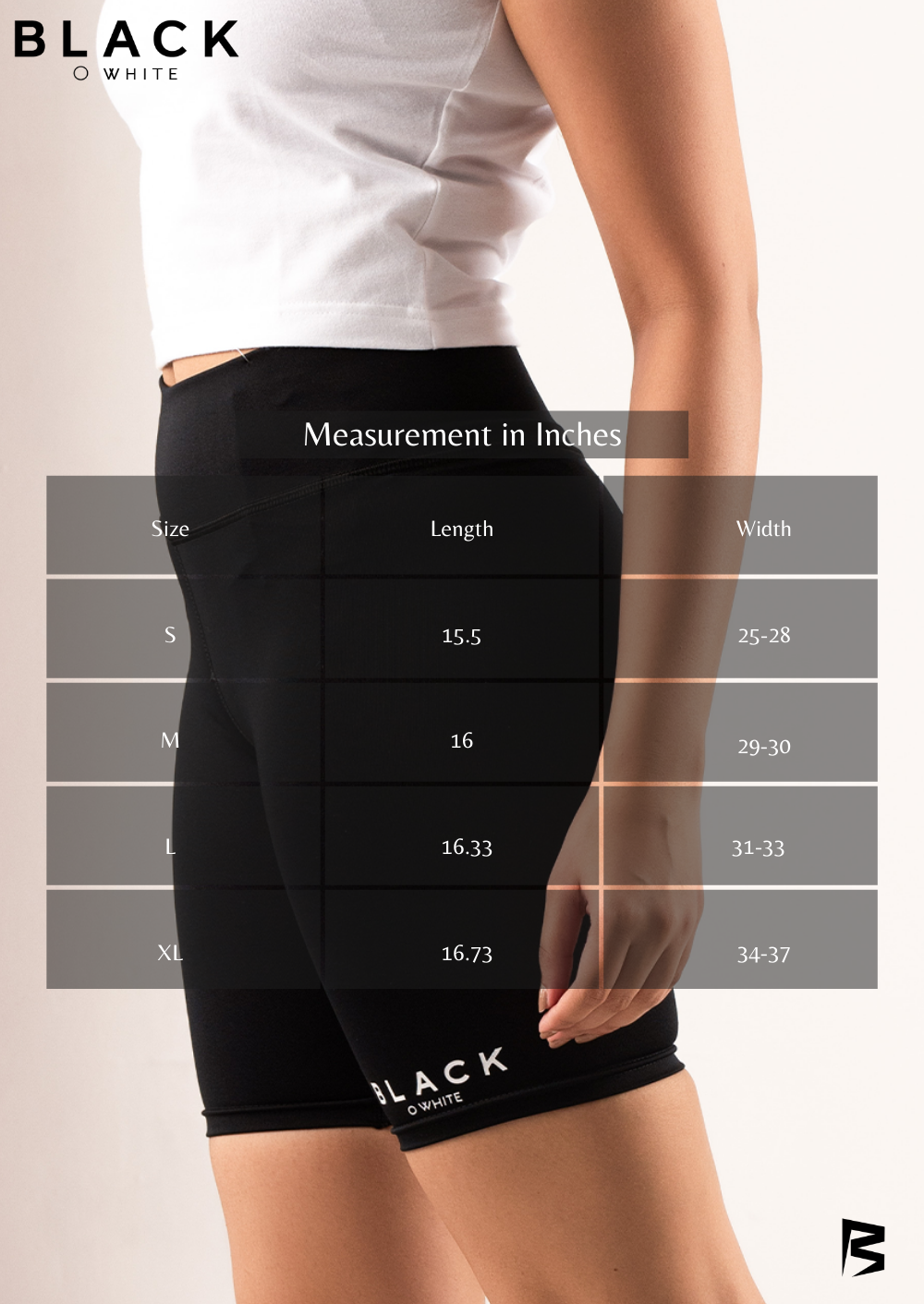 WONDER BLACK BIKER SHORT BWC270