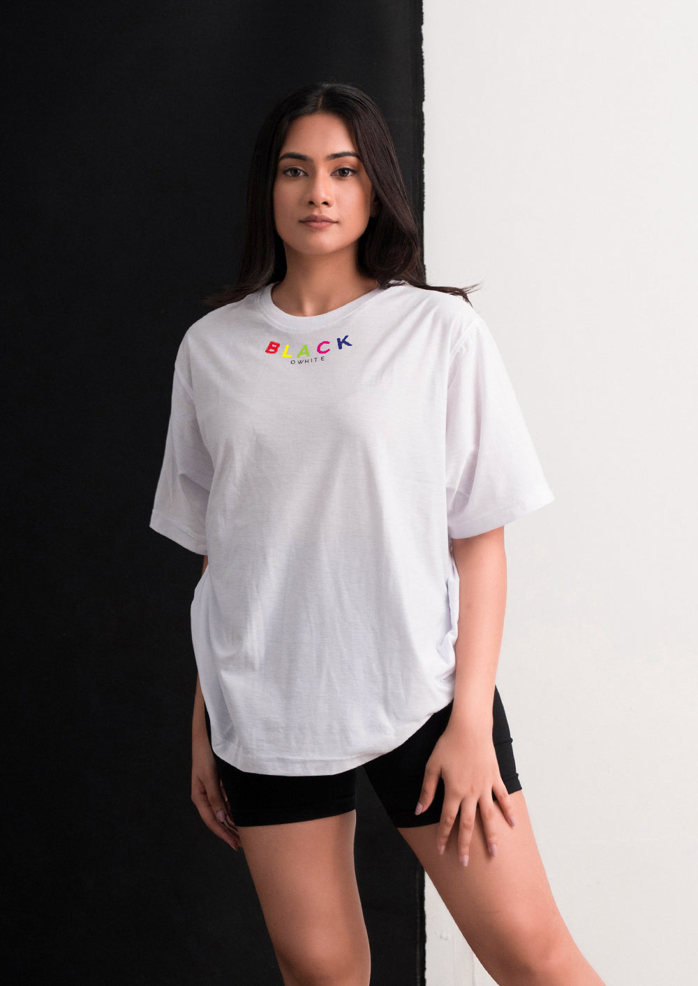 OVERSIZED TEE SPECIAL RAINBOW EDITION (WITHOUT BACK PRINT ) BWC044W