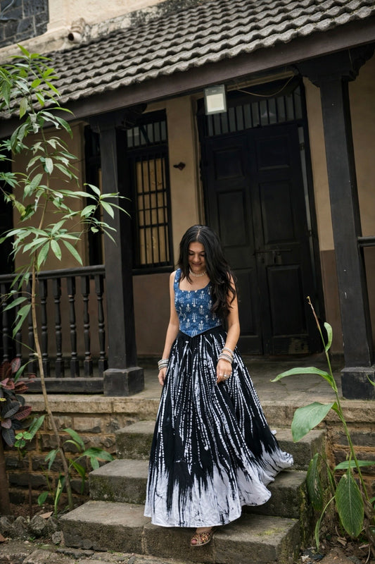 Splash Batik Maxi Skirt
