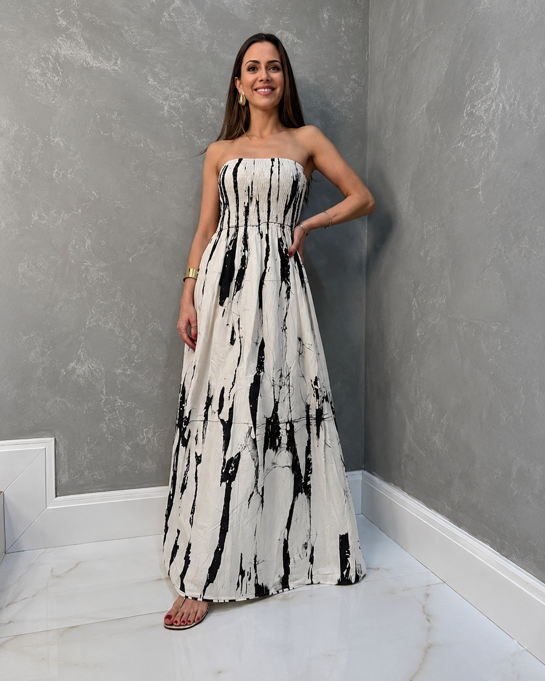 Marble Ink Batik Dress