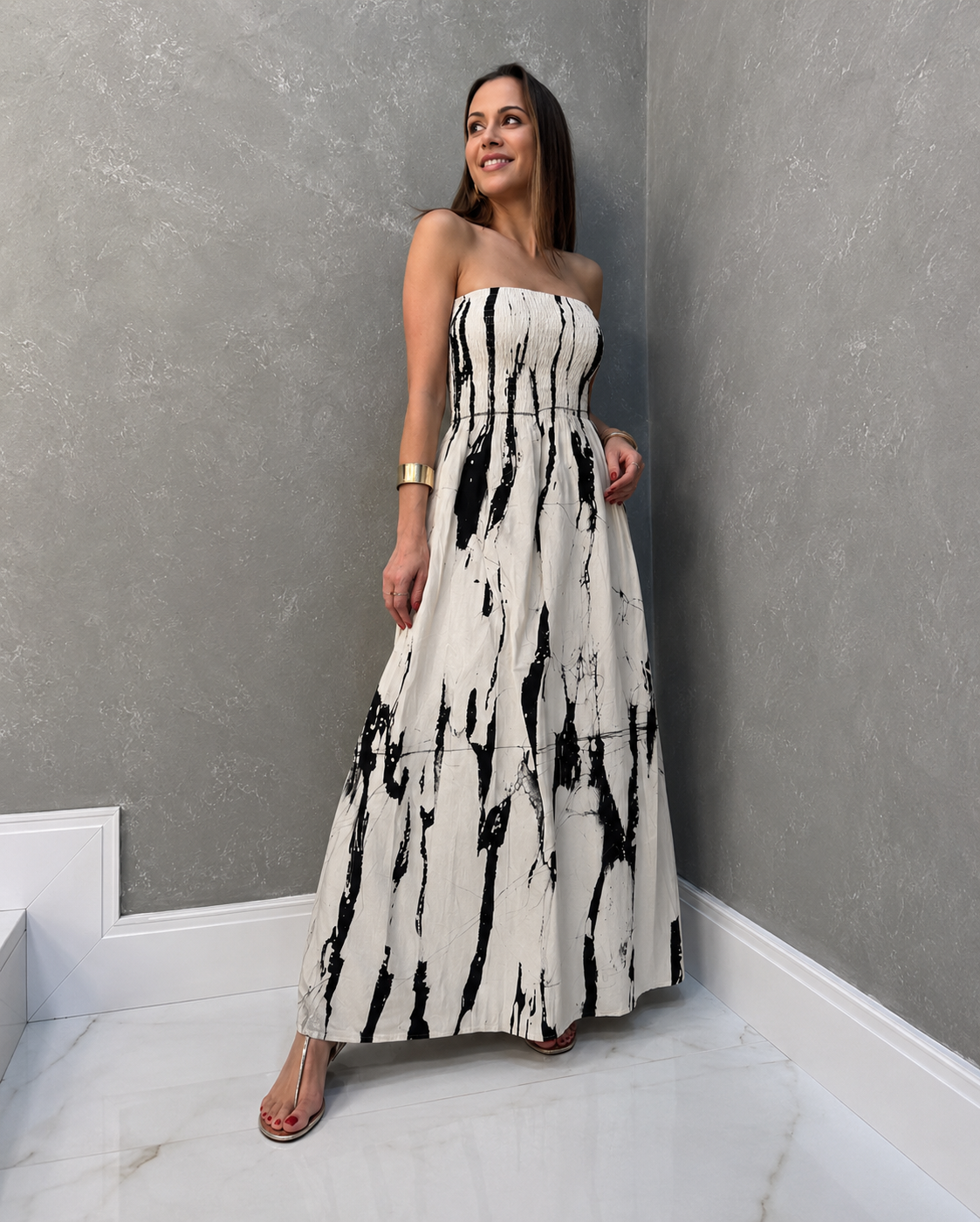Marble Ink Batik Dress