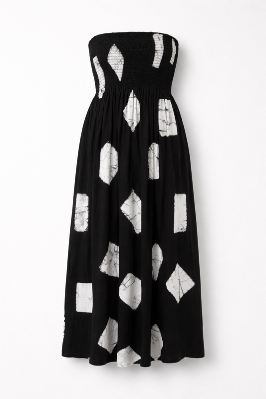 Batick Square Tube Dress