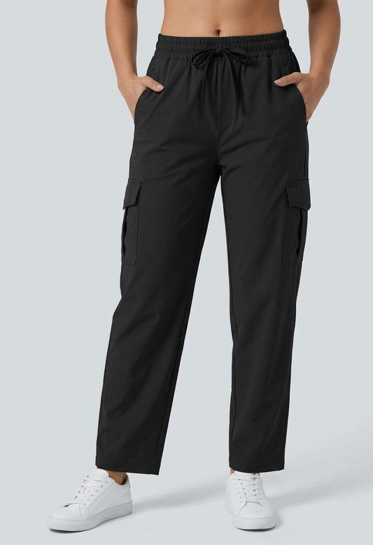 Black Ladies Pocket Pant