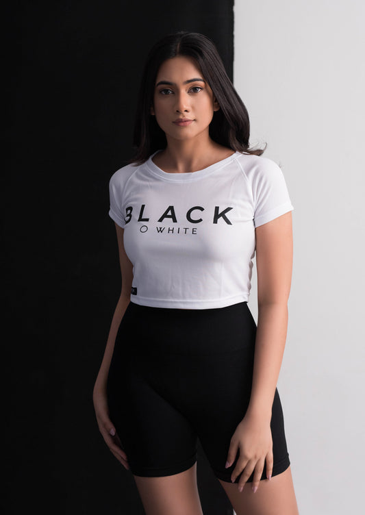 WHITE CROP- TOP BWC046W