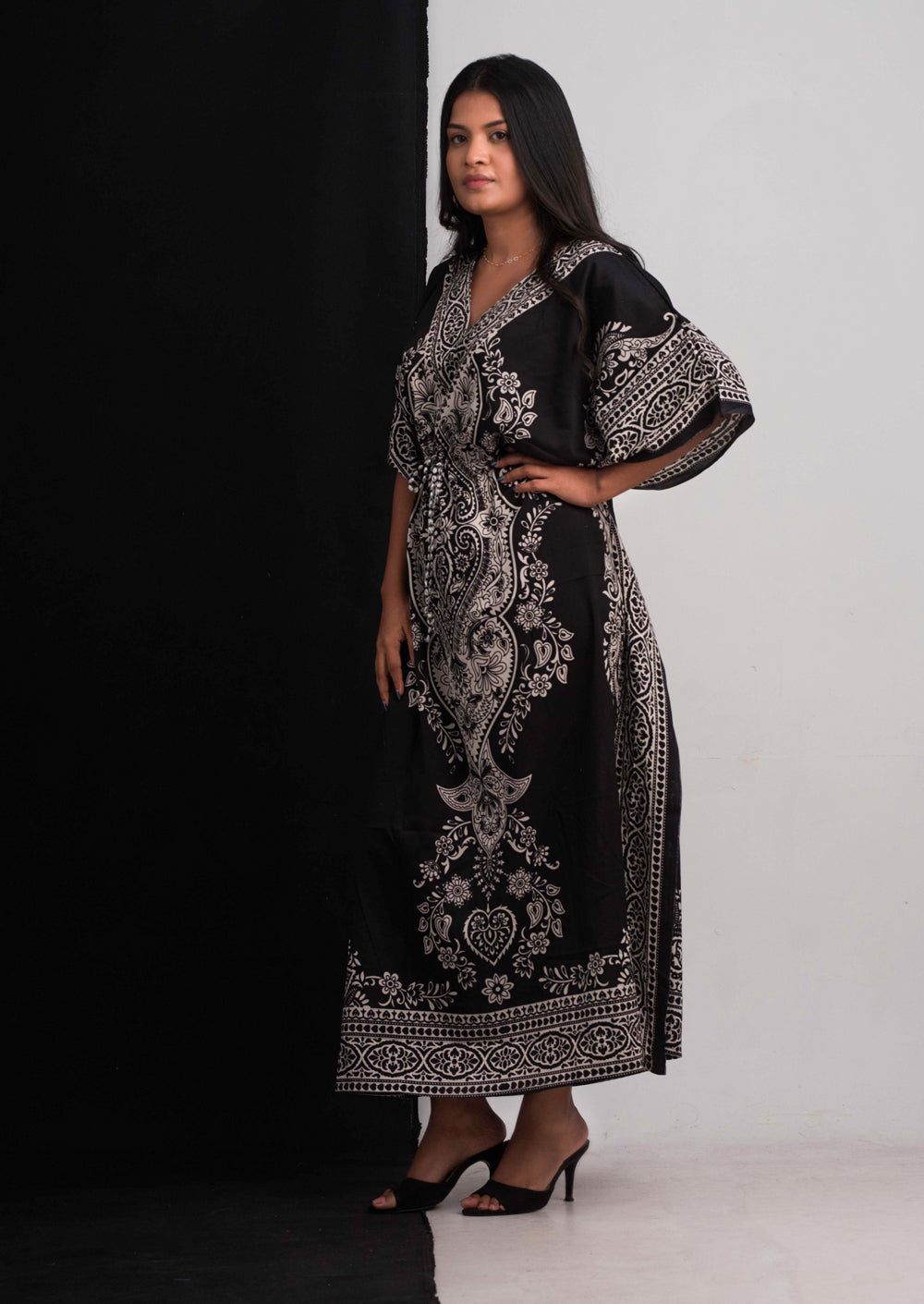 BOW KAFTHAN DRESS LONG BWC024