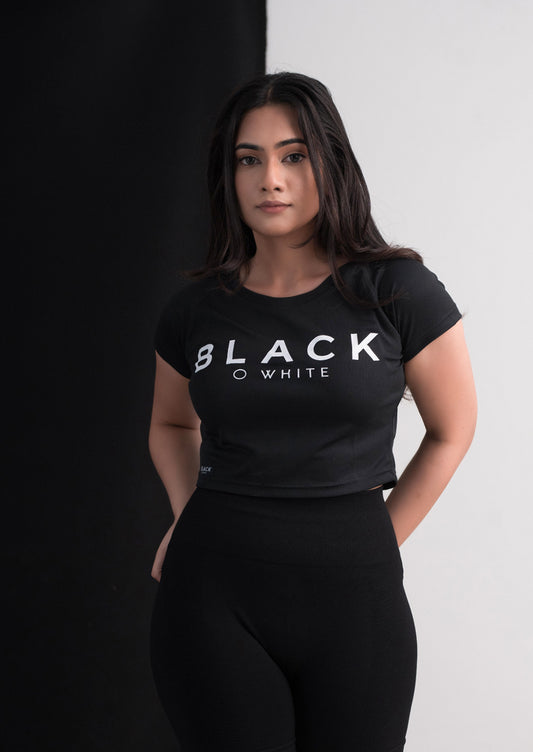 BLACK CROP- TOP BWC046B