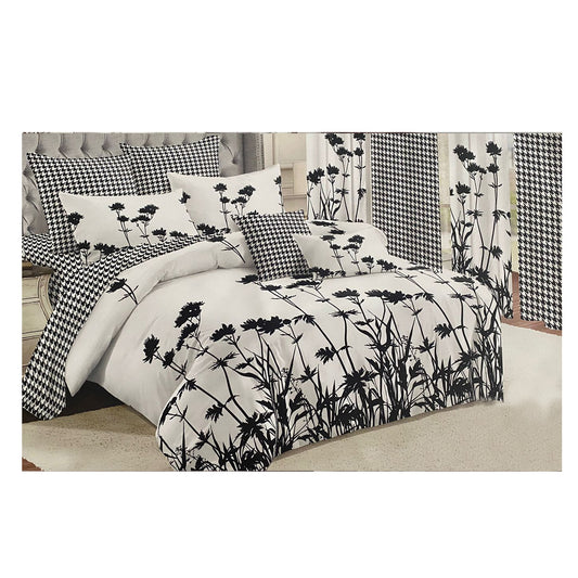 Bedding Set along with Curtains (King Size) BWC178 SET 8