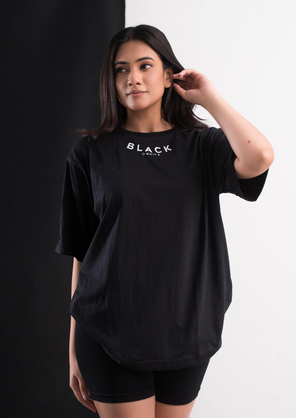 Black oversized Tee Ladies