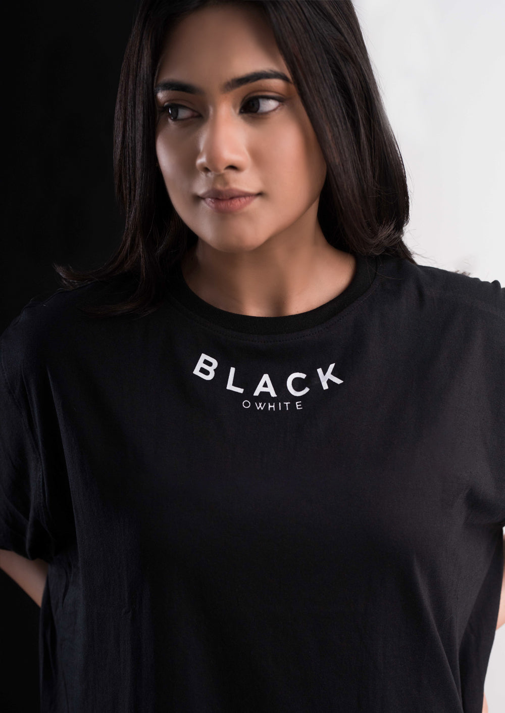 Black oversized Tee Ladies edition 1 (without back print )