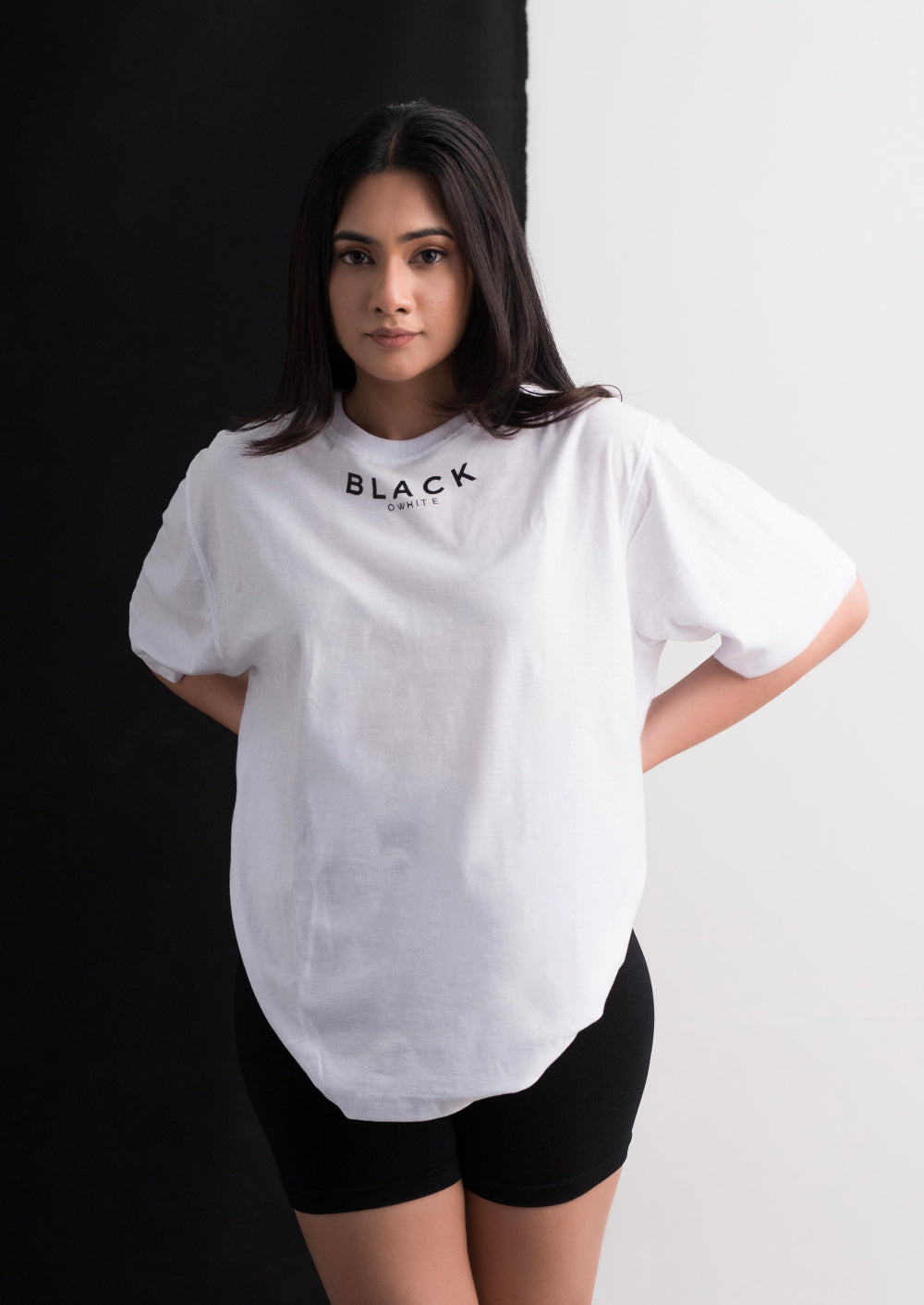 White oversized Tee Ladies