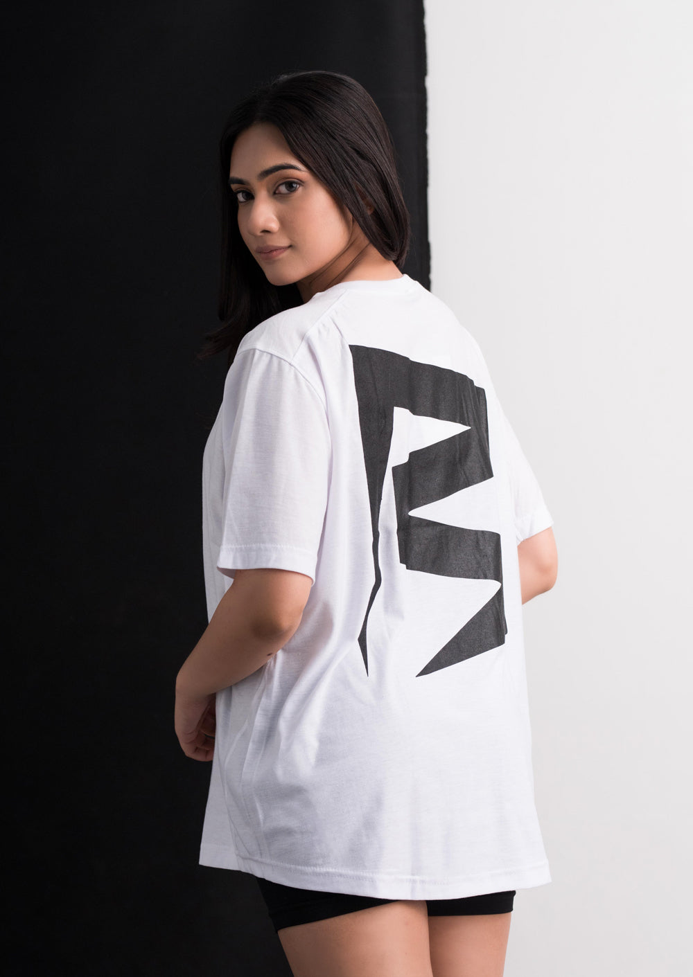 White oversized Tee Ladies